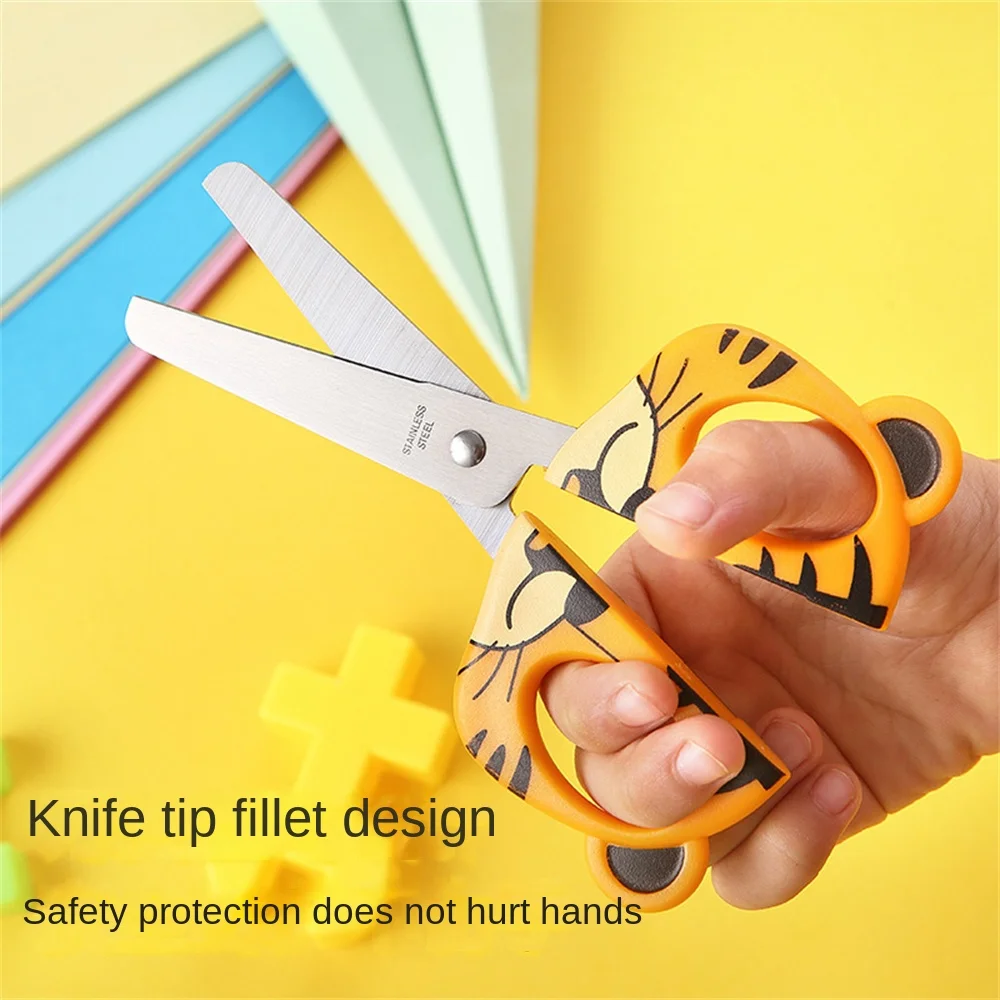 

Stationery School Home Office Tool Mini Diy Art Craft Paper Cutting Stai Nless Steel Scissors Cartoons Kindergarten