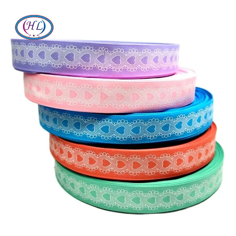 

HL 1"(25mm)10 Yards/Lot Printed Grosgrain Ribbons Wedding Party Decorative Gift Wrapping DIY Chilren Hair Accessories