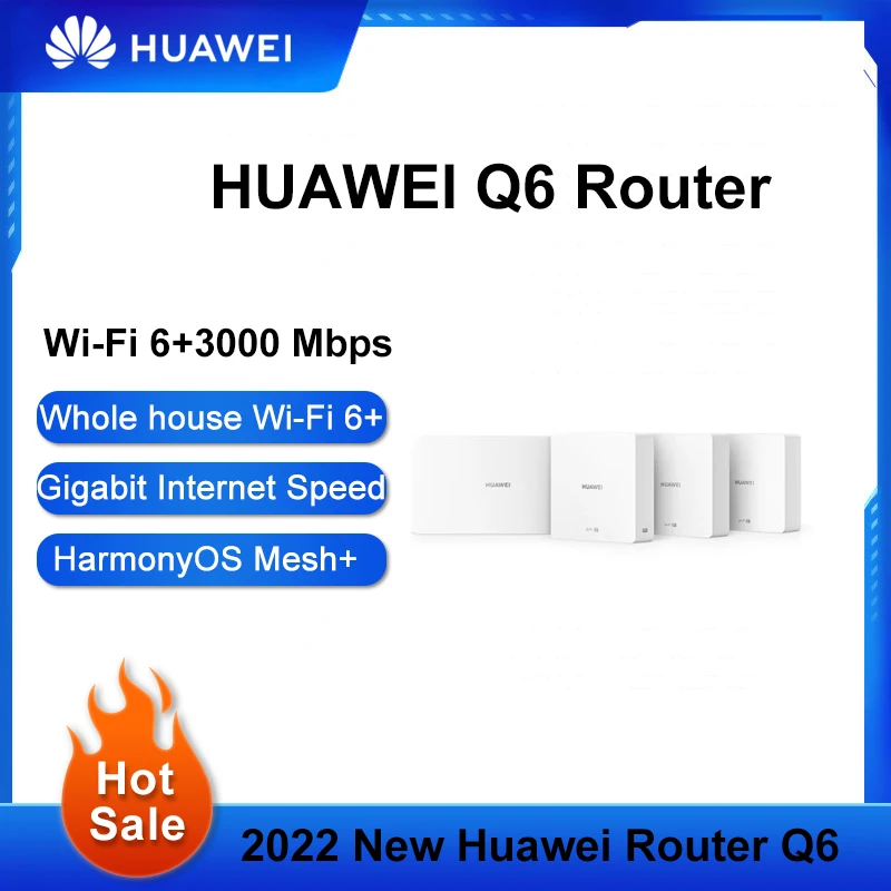 Huawei H6 Router  Whole House WiFi6 Wireless AX3000M Networking Poe Child Mother Distributed  Routing Q6 Hongmeng Mesh H6 Router