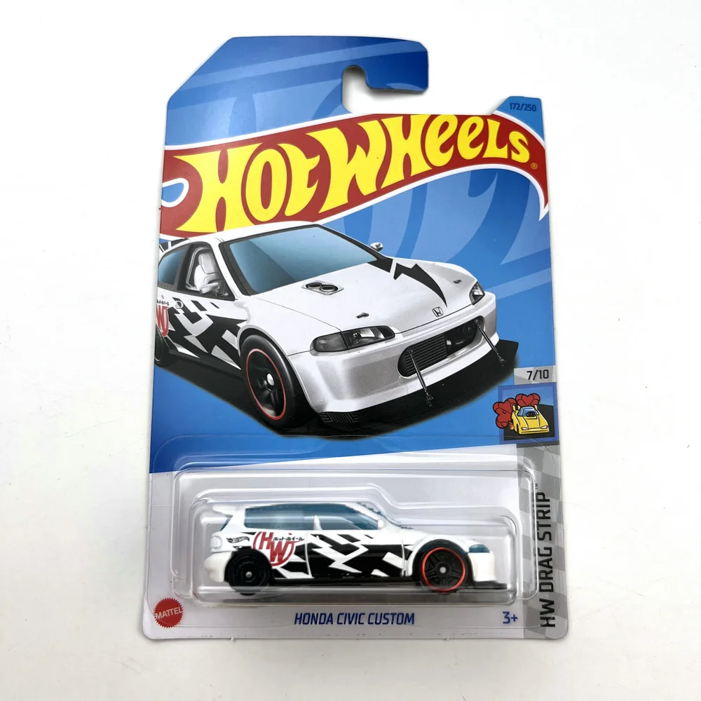 Фото 2023-172 Hot Wheels Cars HONDA CIVIC CUSTOM 1/64 Коллекция металлических литых моделей игрушечных транспортных средств №1