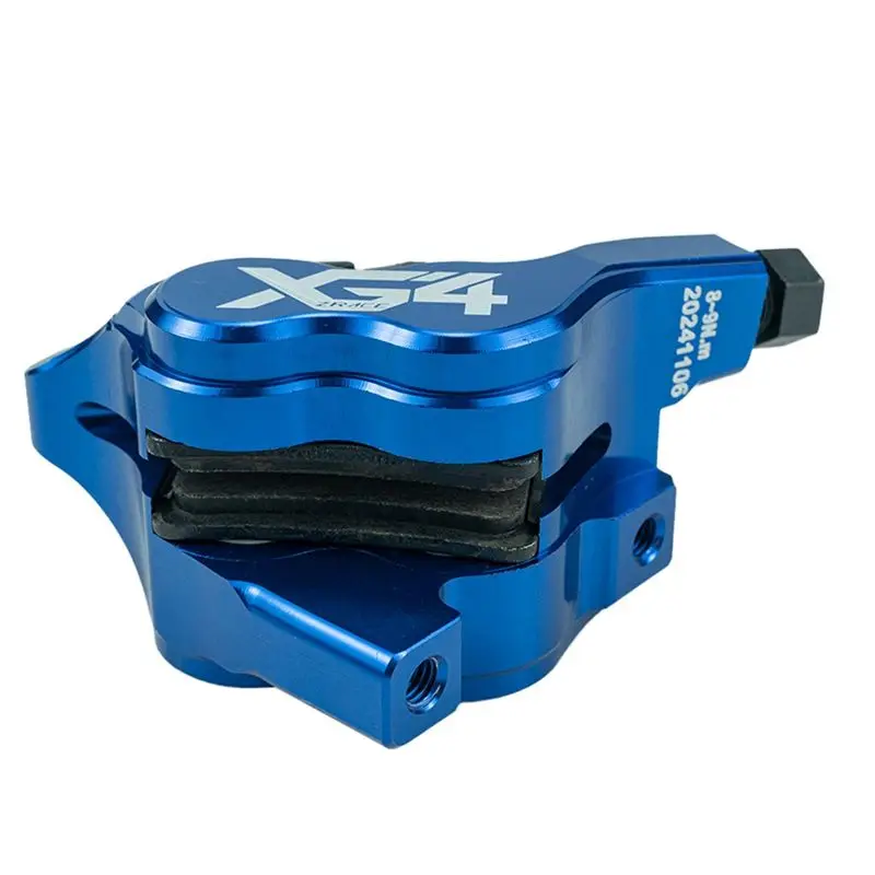 Фото Тормозной суппорт ZRACE XG4 Flat Mount с 4 поршнями, тормозные колодки ICE-TECH, облегченный, изготовленный на ЧПУ, для BMX и шоссейных велосипедов №4