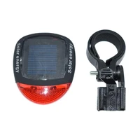 2 lamps bicycle solar tail light three flashing modes mountain bike taillight waterproof cycling accessories