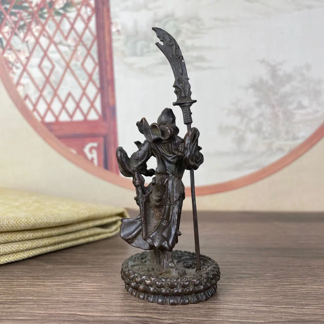 Три королевства Гуань Ю Ву Кейшень бронзовая статуя гостиная Будды украшения