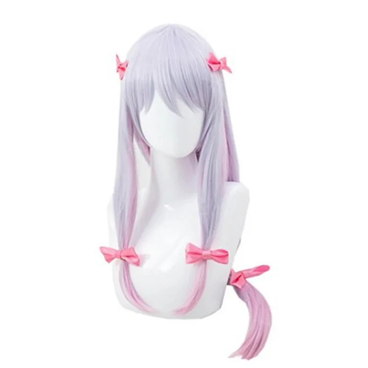

Cartoon Anime Izumi Sagiri Halloween Cosplay Wigs Party Role Playing Dress Up Synthetic Fiber Hair Props Fashion Accessories