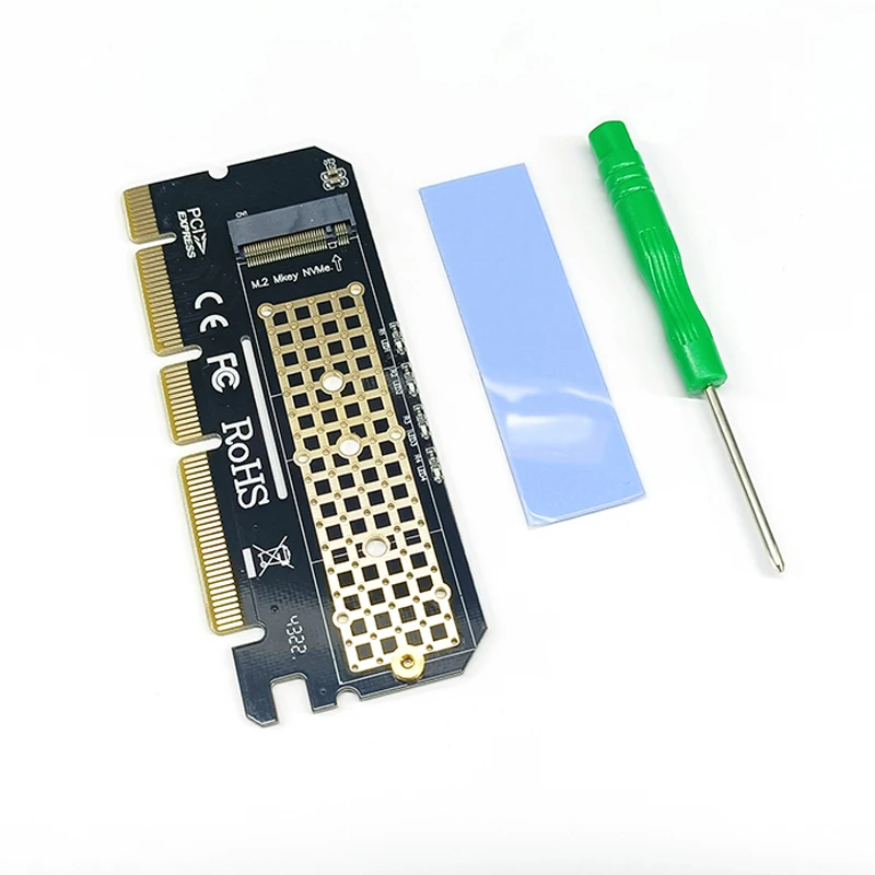 

NEW NVME PCIE Adapter PCI Express 3.0 X4/X8/X16 to M Key M.2 NVME Riser Expansion Card Support 2230 2242 2260 2280 M2 SSD Mining