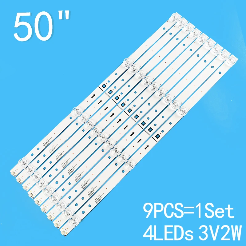 Новинка 9 шт./лот для Akai 50 &quotLCD TV JS-D-JP50EU-042EC 70310 E50EU1000 MCPCB JP50UHD110-4K V5 LA021 - купить по