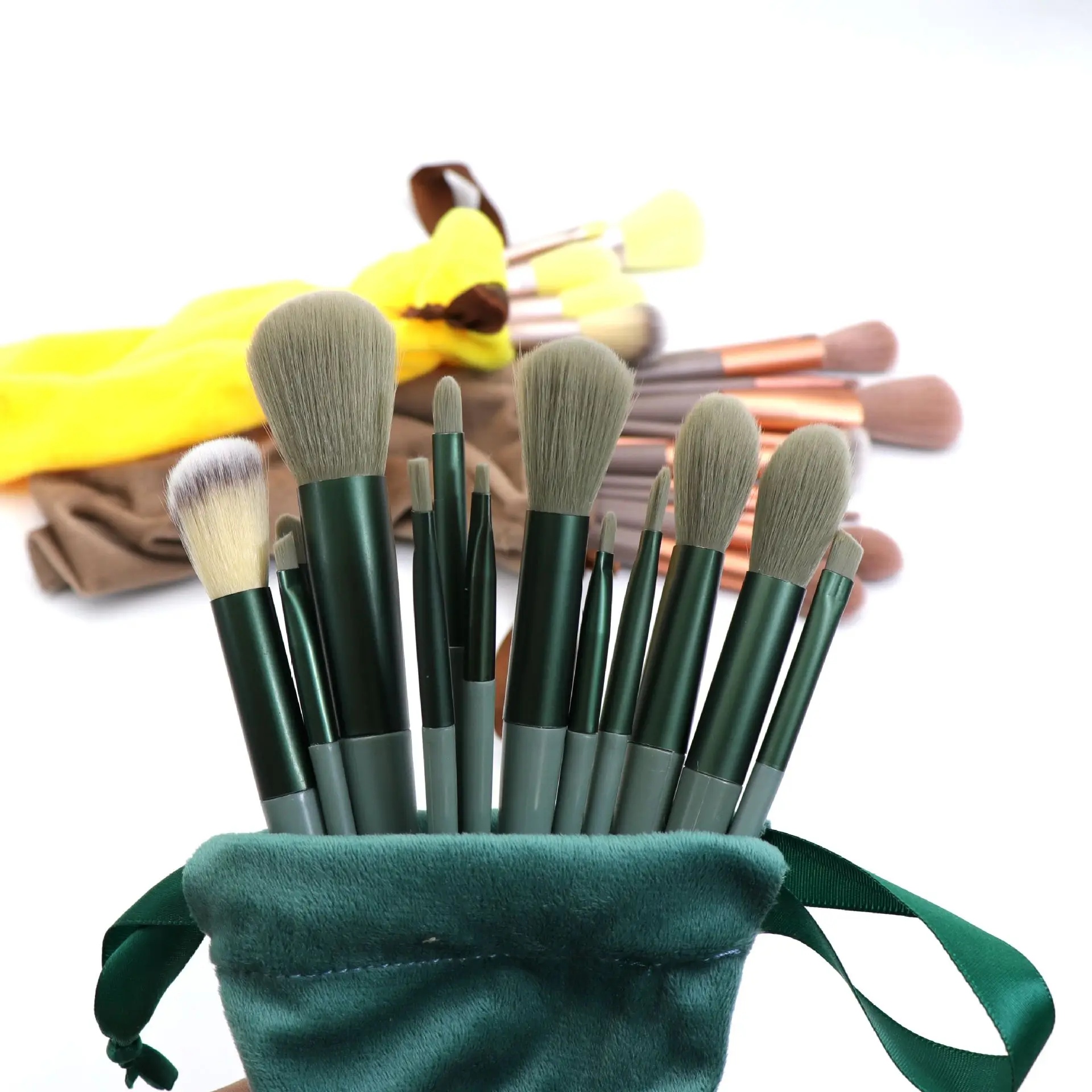 

Sdatter 13pcs Makeup Brushes Set Multicolor Morandi Color Beauty Makeup Tools Blush Brush Loose Powder Foundation Eye Shadow