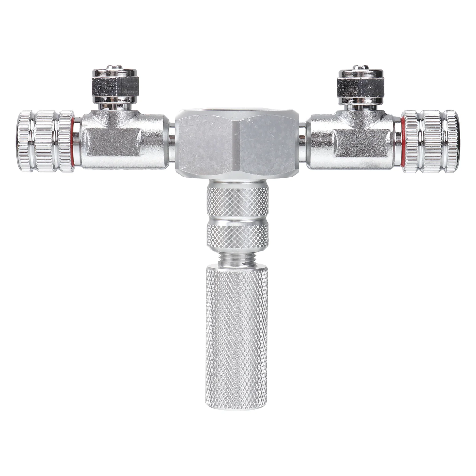 

2 in 1 Manifold Connectors CO2 Connector Metal Inline Tubing for Aquarium Fish Tank