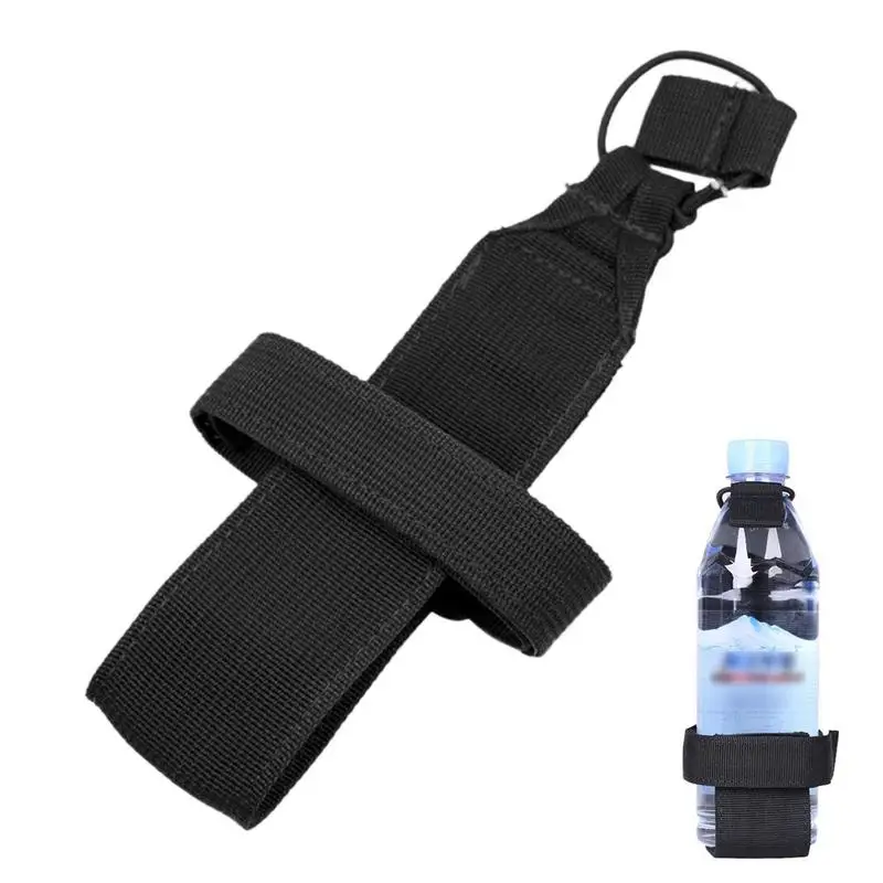 

Water Bottle Pouch Sports Bottle Bag Nylon Webbing With Strap Portable Detachable Belt Bag Foldable For Camping Backpack