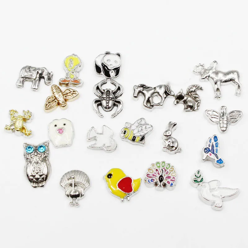 

20 шт./партия, декоративные подвески в виде животных