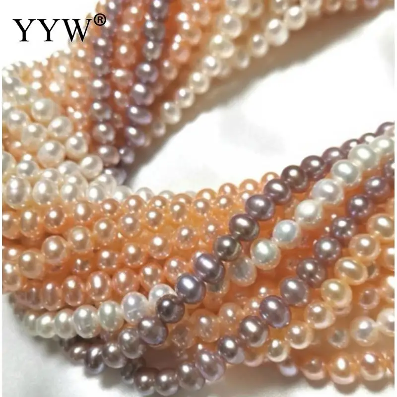 

Cultured Round Freshwater Pearl Beads 6-7mm white purple Pearls 14.96 Inch Strand Jewelry Handmade Making Diy Necklace Bracelet