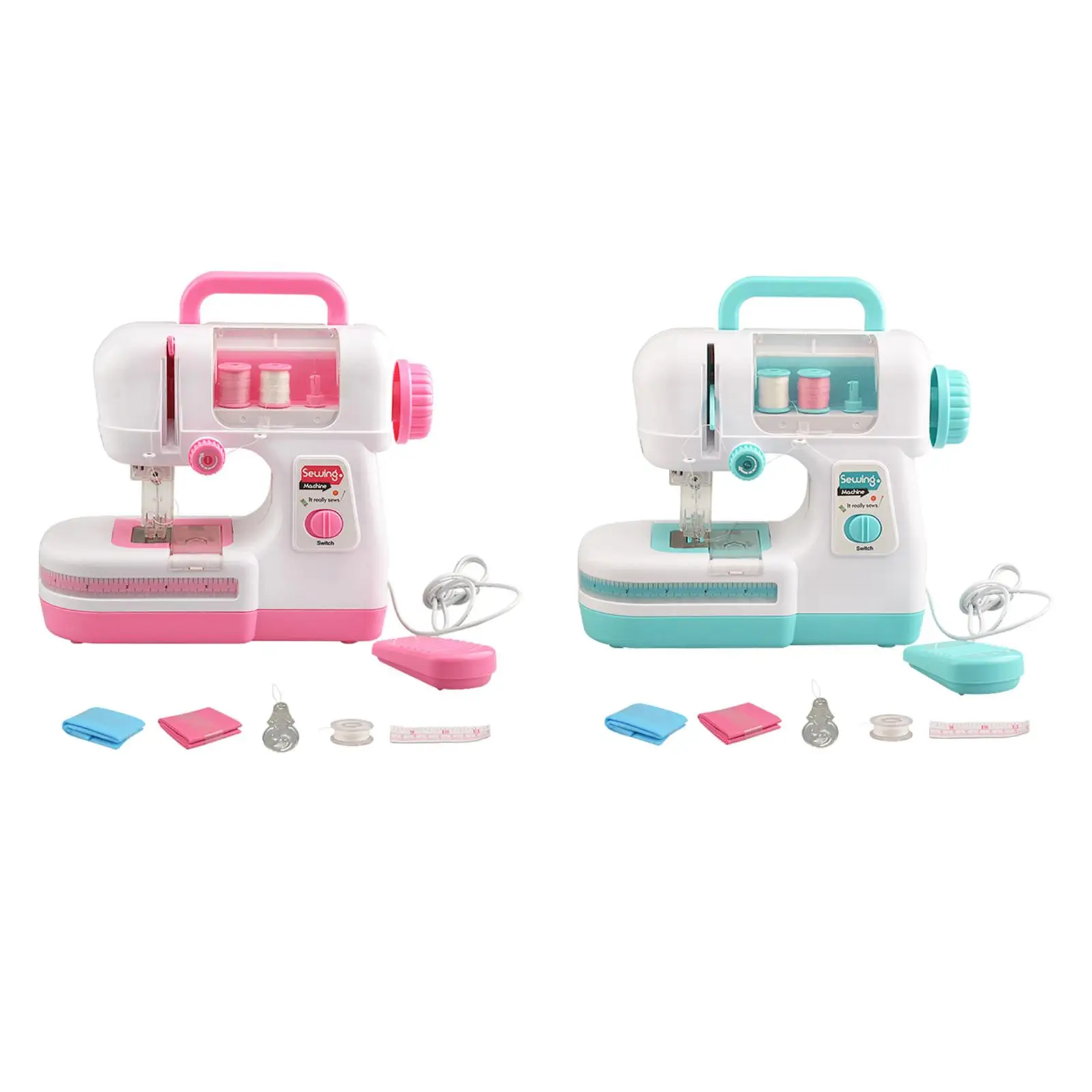 

Simulation Mini Electric Sewing Machine Pretend Play DIY for Beginner Girl