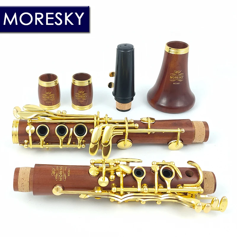 MORESKY кларнет C Ключи Redwood Klarnet позолоченный MC681 |