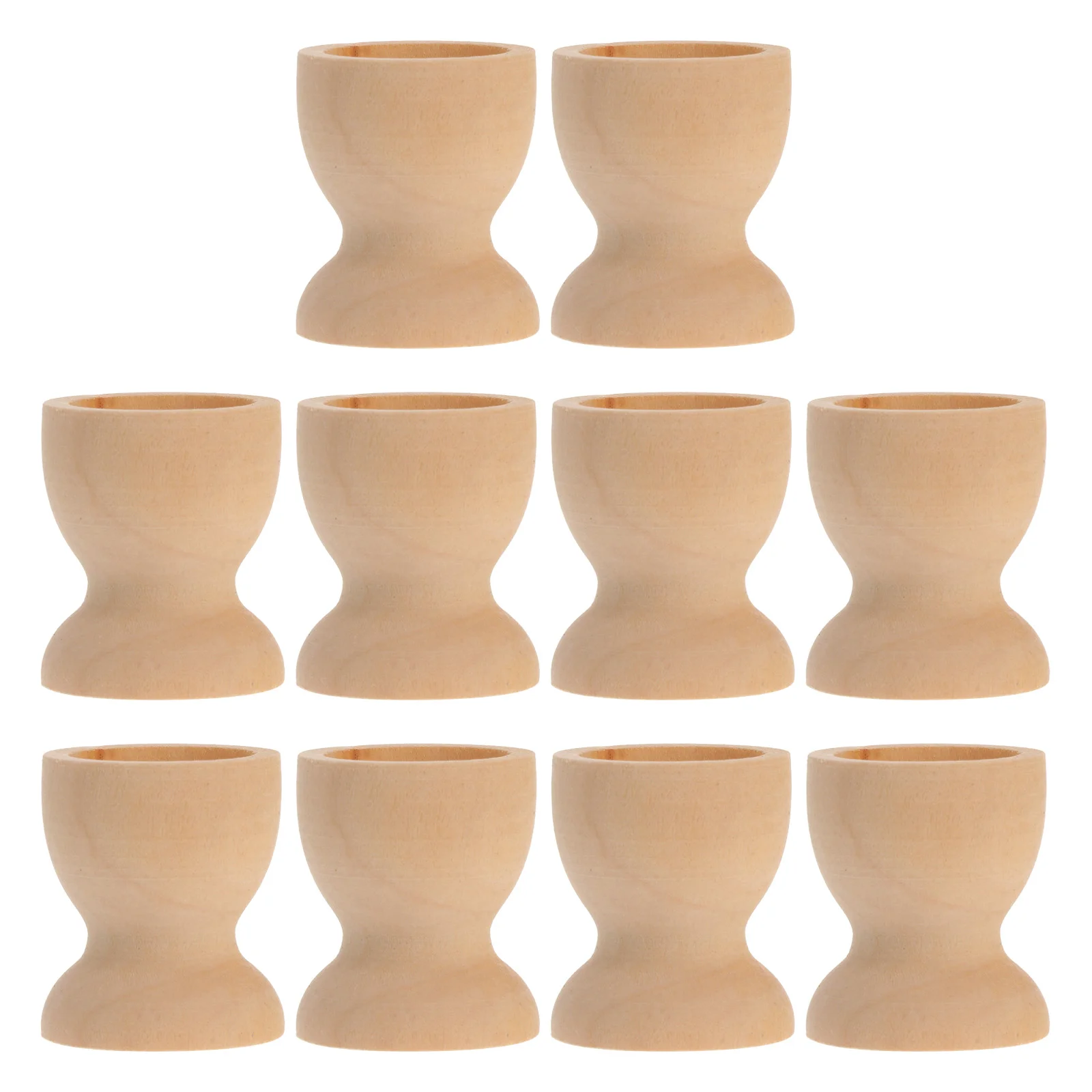 

Egg Wooden Holder Easter Cup Cups Stand Holders Unfinished Wood Tray Eggs Boiled Display Stands Kitchen Serving Tools Craft Hard