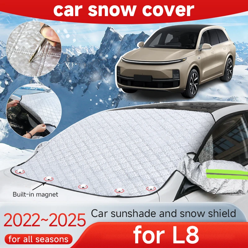 Автомобильный снегозащитный чехол для Lixiang Li L8 2022 2023 2024 2025 переднего лобового
