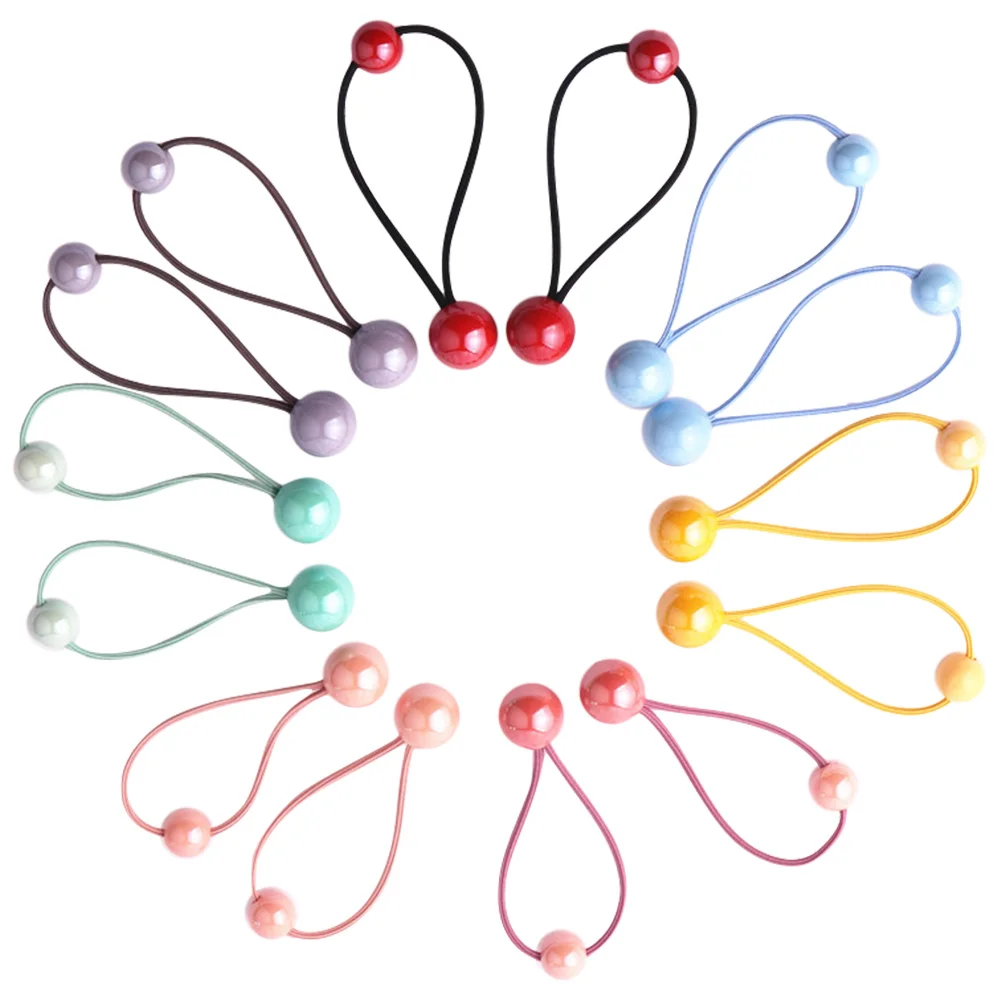

7 пар резинки для волос повязка на голову цветной галстук для девочек детские веревки аксессуары эластичные акриловые Галстуки для малышей