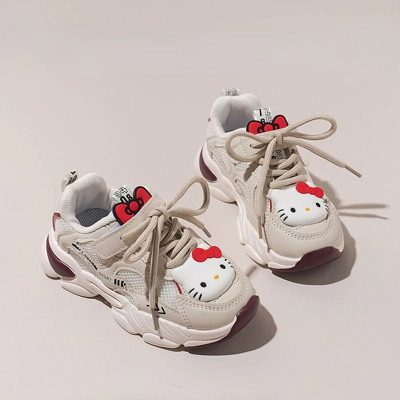 Детские кроссовки Sanrio анимация периферийный kawaii kt cat сетчатые дышащие милая