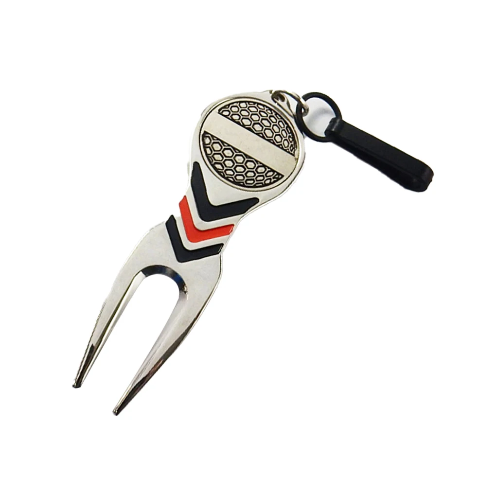 

Вилка для гольфа, портативная зеленая, с шариковым маркером, учебные пособия для начинающих, инструмент Divot, товары для тренировок