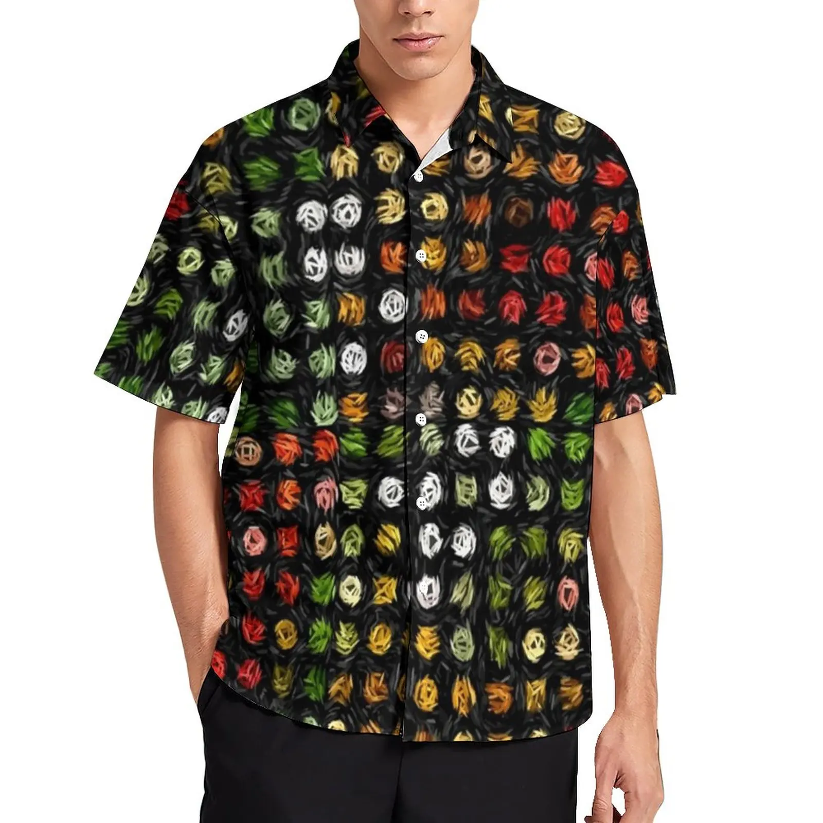 

Vincent Van Gogh Shirt Beach Dots Print Casual Shirts Blouses Short Sleeves Trending Oversize