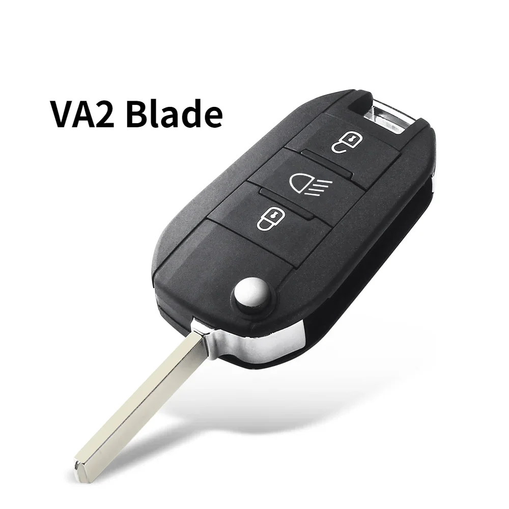 

Чехол для дистанционного ключа KEYYOU для Peugeot 208 2008 301 308 508 5008 RCZ для Citroen C-Elysee C4-Cactus, средняя фара, 3 кнопки