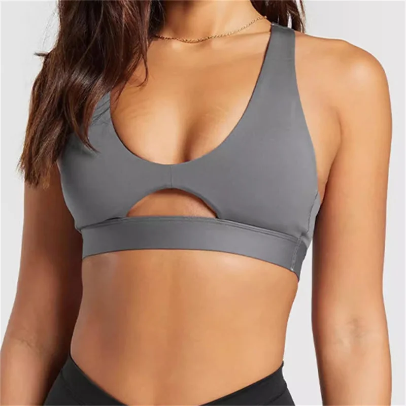 Спортивный бюстгальтер с высокой поддержкой для женщин спортзала ажурный