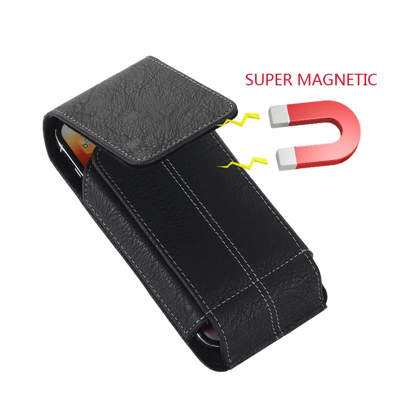 Фото Универсальный кожаный чехол-Кобура на пояс для Samsung S22ultra/S21ultra/S21FE Note20 10 For iphone 14 13 12 №3