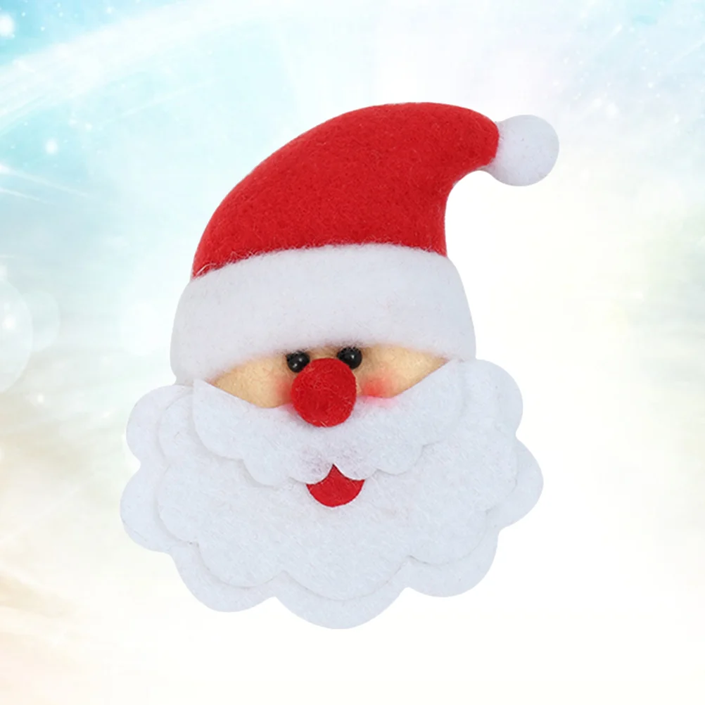 

1pc Xmas Fridge Magnet Christmas Decorative Nonwoven Santa Claus Refrigerator Stickers for Home