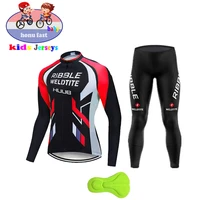 huub childrens long sleeve cycling jersey kids trousers biking clothes suit mtb bike bicycle children cycling wear equipment