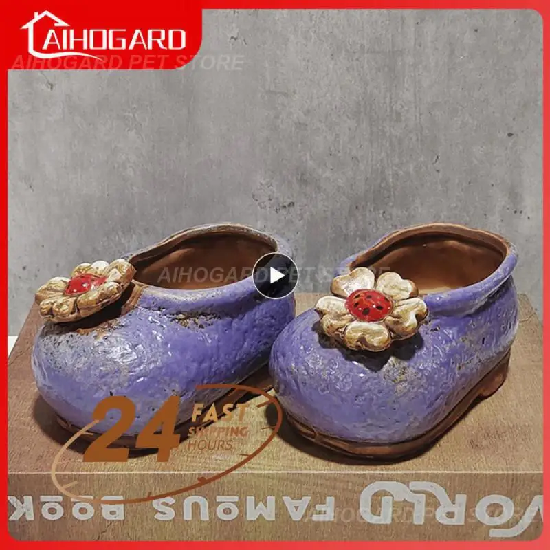 

Planter Small Space Drainage Mini Flowerpot Cartoon Vase Artistic Atmosphere Plant Vase Transpirable Comfort Flowerpot Ceramics