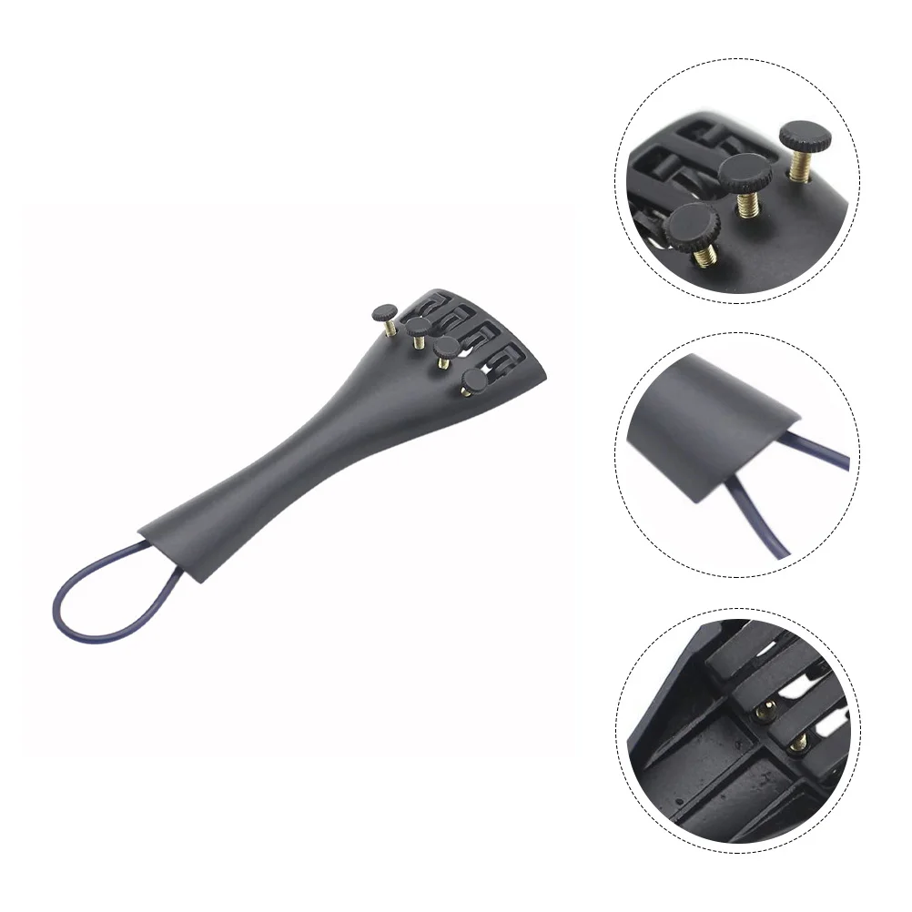 

Black Violin 4/4 Tailpiece Accessories Tailpiece 3/4 Musical Instrument Part Replacement Black Fiddle Accessory