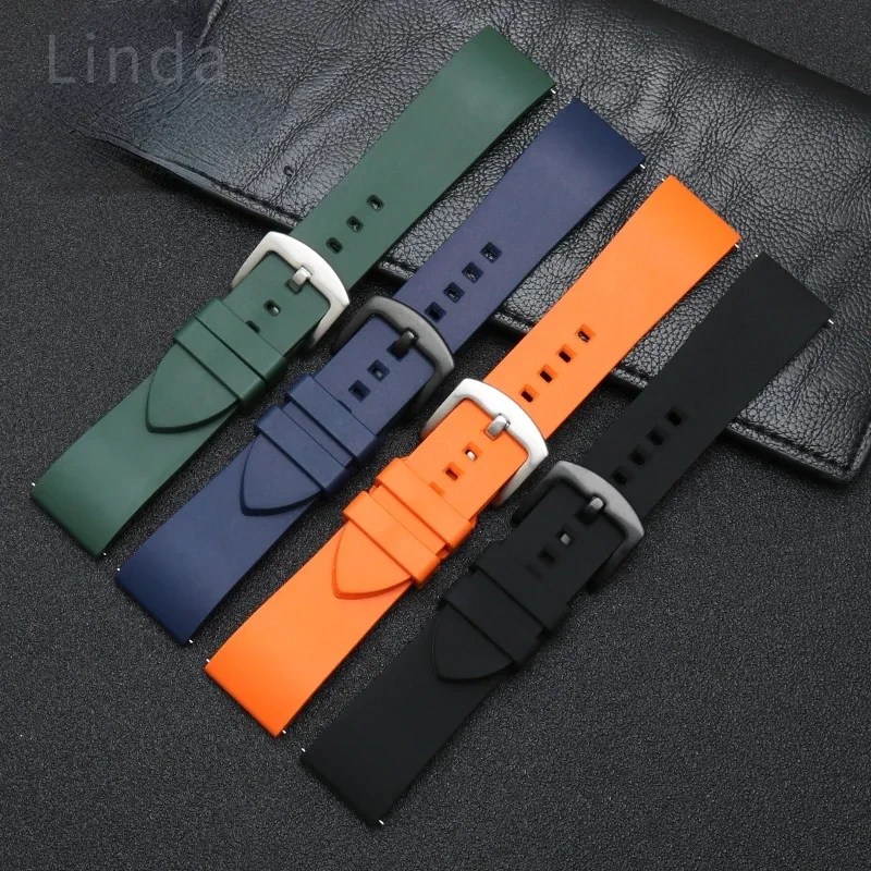 Ремешок силиконовый для часов Rolex Omega Seiko Mido мужской водонепроницаемый браслет с