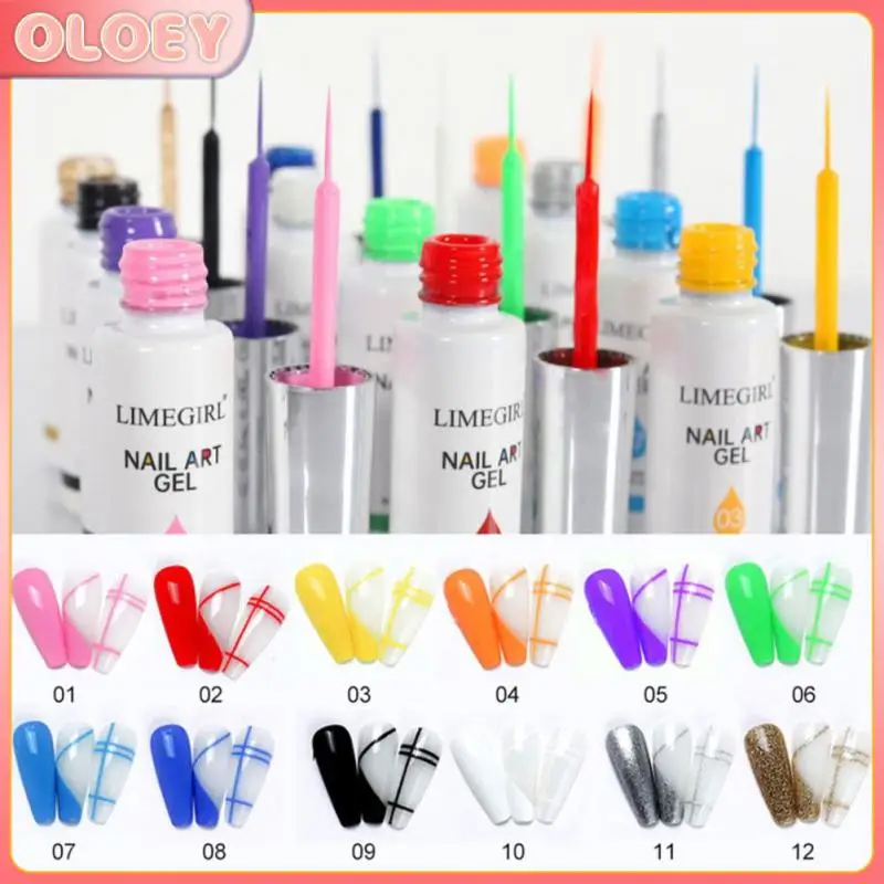 

One-time Molding Nail Polish Nail Art Lacquer Creativity Spider Glue Super Tensile Paint Adhesive Agent Brushed Painting Nails