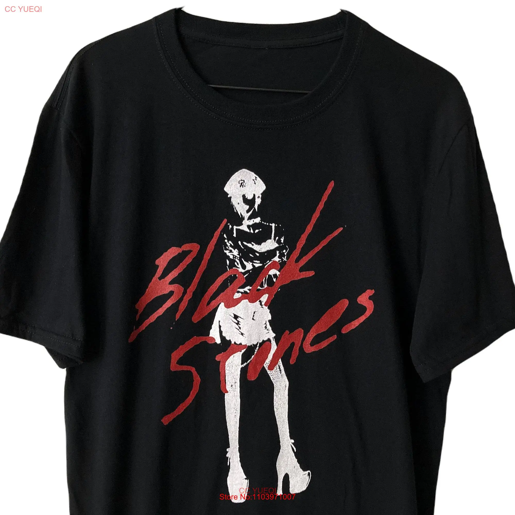 Футболка с длинным или коротким рукавом черного цвета камнями x Нана