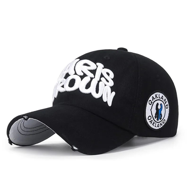 

High Quality Embroidered Letters For Men And Women Sunshade Baseball Dicer Cotton Adjustable Couple Fishing Cycling Tourism Sun