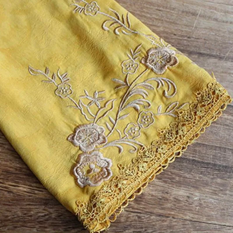 Рубашка из хлопка и льна 4XL Женская весенняя этническая блузка Харадзуку Танг Винтажная вышивка Свободный Китайский традиционный стиль НОВАЯ.