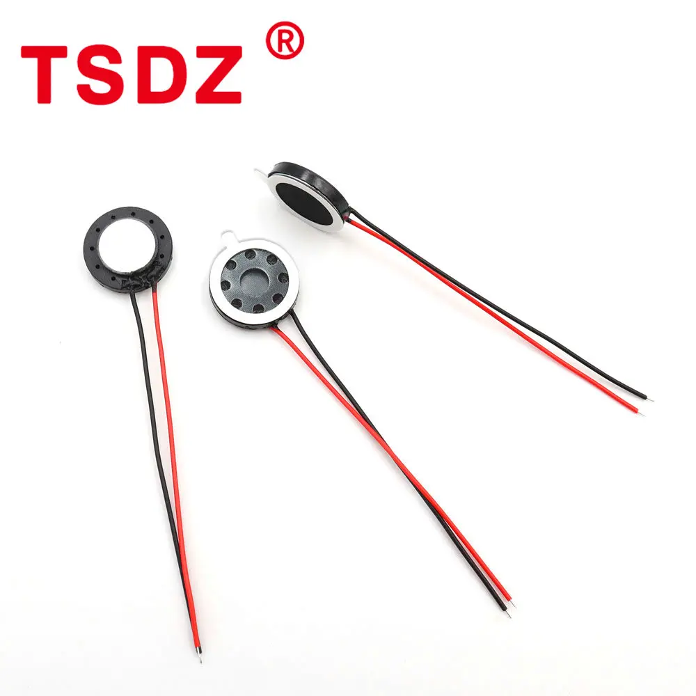 5Pcs/Lot Diameter 16MM 8Ohm Circular Plastic Internal Magnetic Speaker With Wire 8R 1W Adhesive Double-sided To Toys |