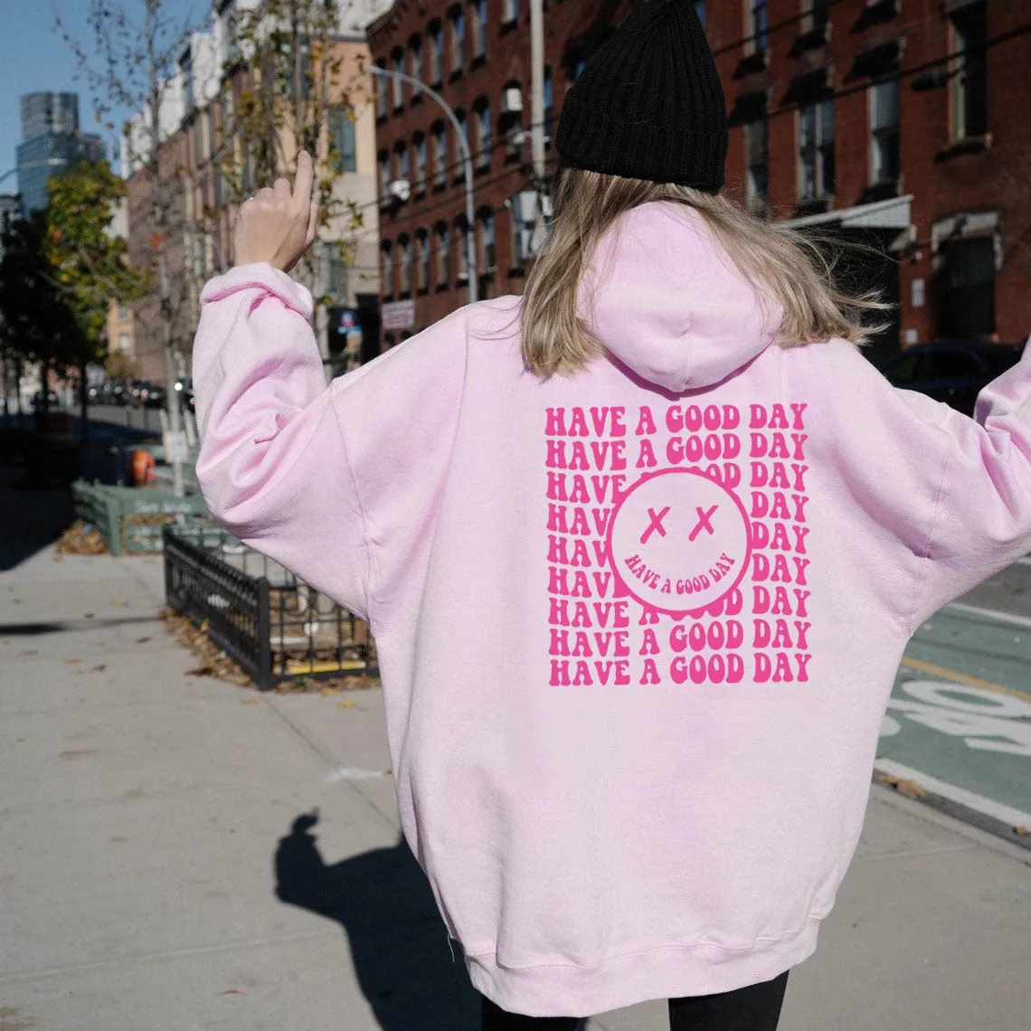 

Trendy Hoodies Aesthetic Clothes have a good day hoodies women fashion unisex grunge tumblr gothic pullovers art youngs tops