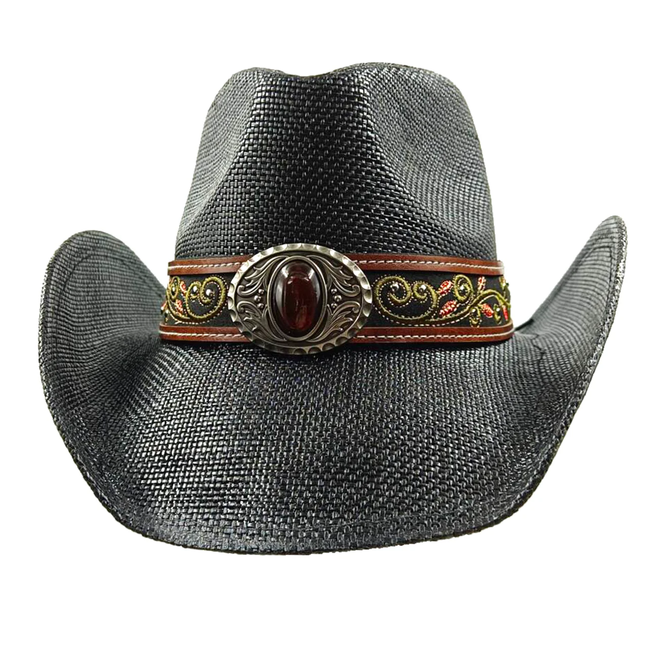 Панама соломенная в ковбойском стиле для мужчин и женщин