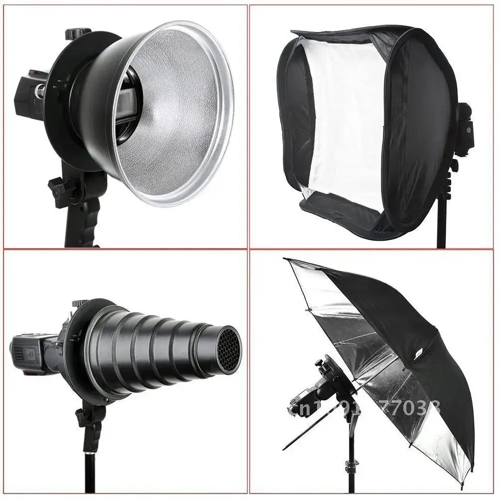 S-Type Bracket NEW Handheld Grip Bowens S Mount Holder for Speedlite Flash Snoot Softbox Beauty Dish Honeycomb Godox