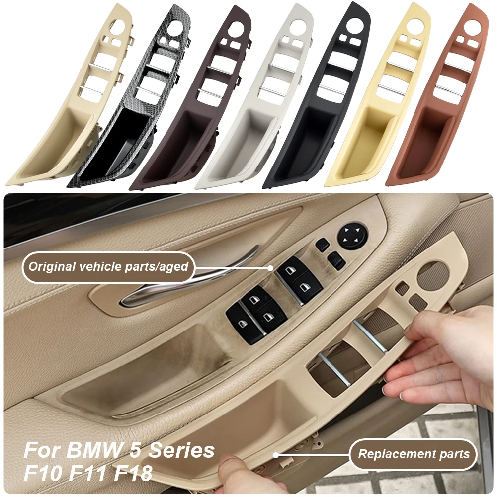

LHD High Quality Car Inner Passenger Door Panel Handle Pull Trim Cover For BMW F10 F11 F18 520 523 525 528 51417225865