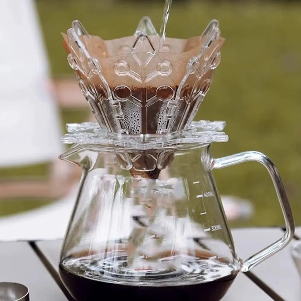 Складная капельница для кофе с дизайном снежинки компактная складная