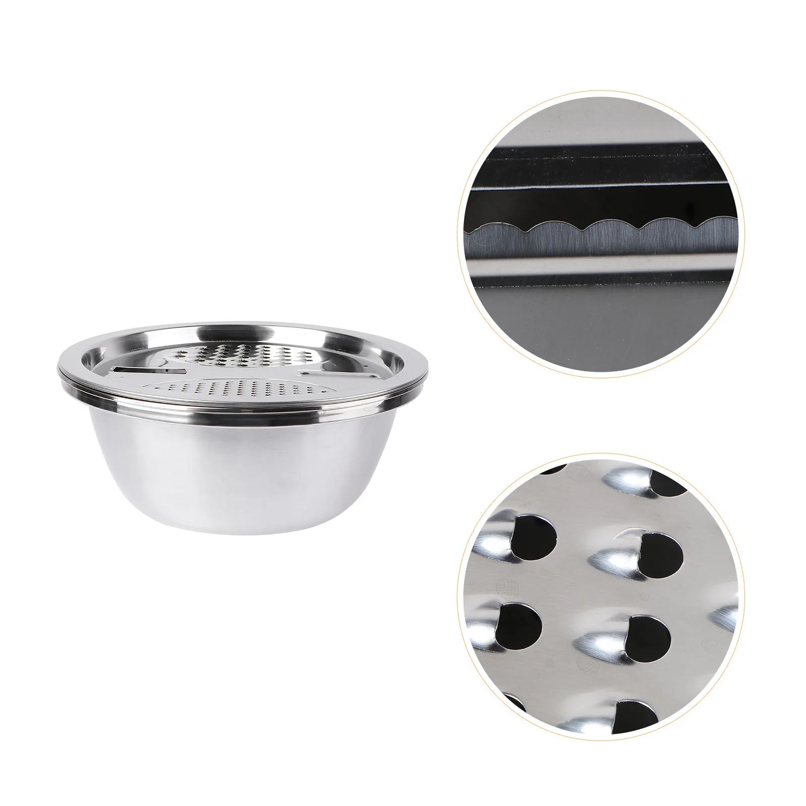 

Vegetable Grater Bowl Slicer Colander Kitchen Fruit Strainer Basketwashing Steel Stainless Rice Drain Basindicer Julienne Cheese