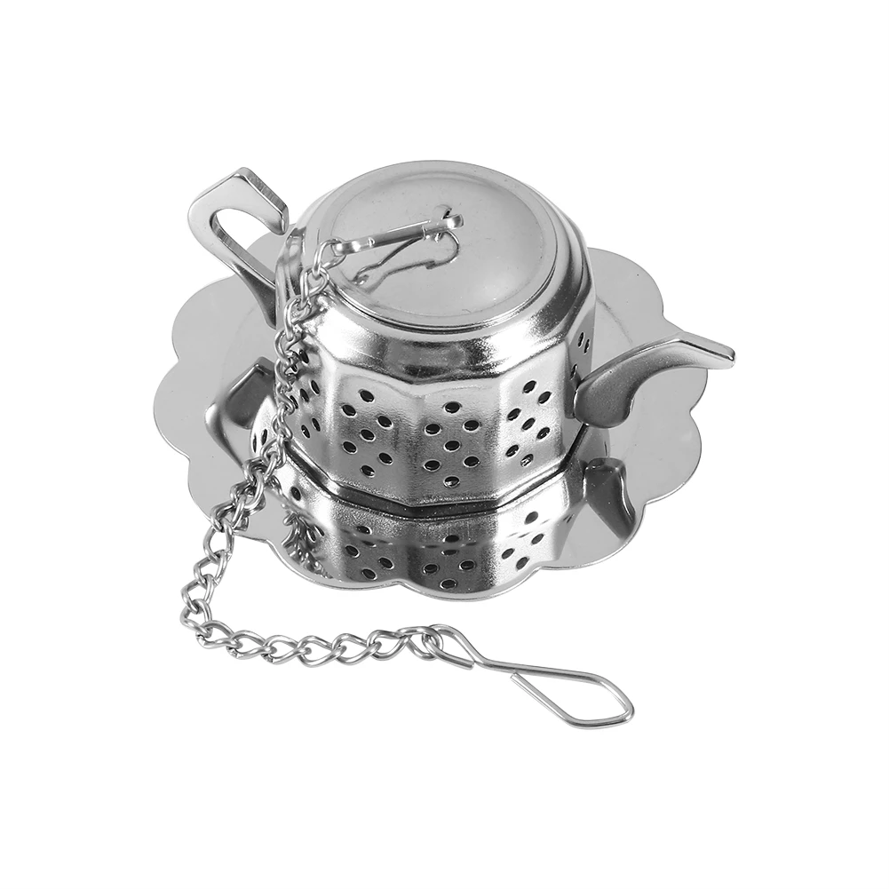 

Stainless Steel Loose Tea Infuser Leaf Strainer Filter Diffuser Herbal Spice Teapot Shape