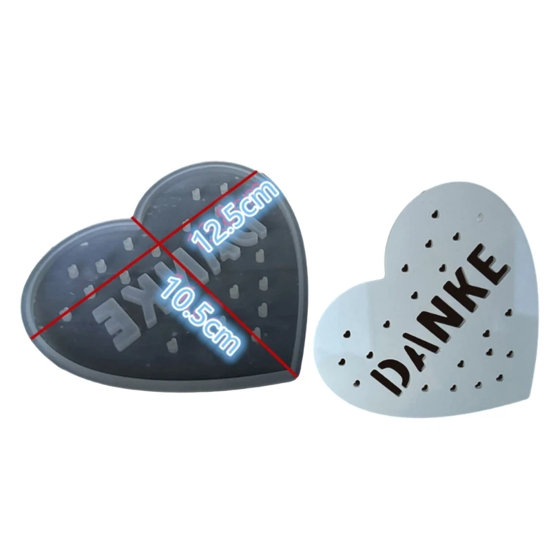 Мягкие светящиеся силиконовые формы в форме сердца. Силиконовые для рукоделия.