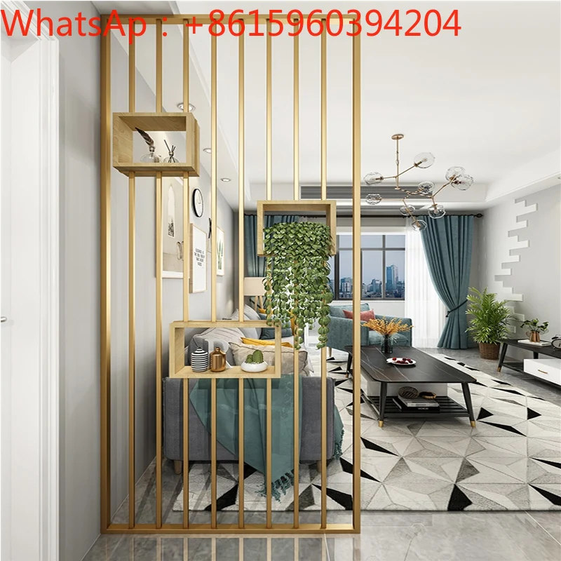 Скандинавский экран из нержавеющей стали современный минималистичный входной