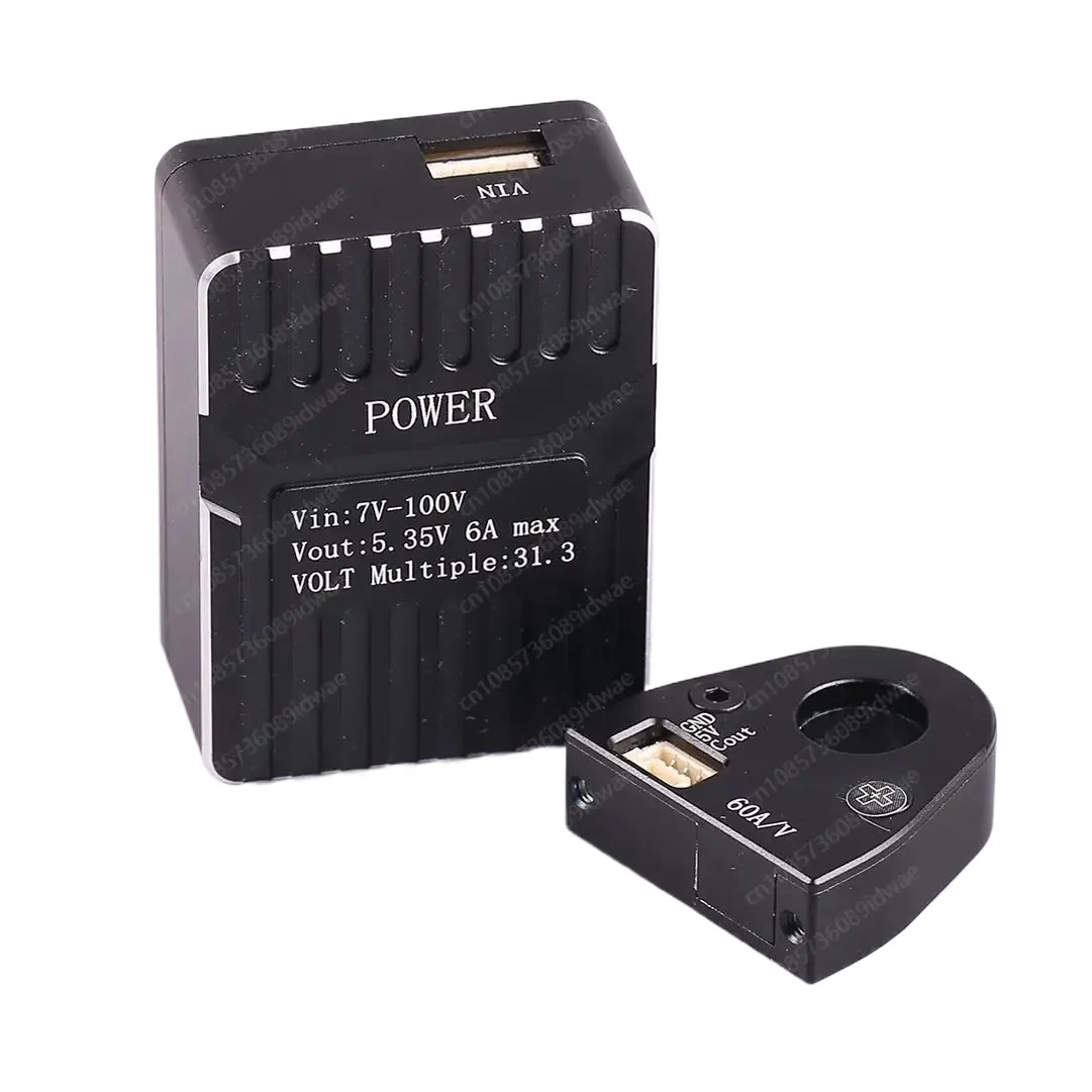 Фото Модуль питания Hall Power Module 7-100В с широким диапазоном напряжения и датчиком тока 60А для полетного контроллера N7, FPV-дрона, монитора низкого уровня заряда батареи №2