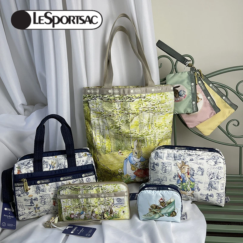 

Рюкзак LeSportsac Питер-кролик, дорожная сумка, новинка 2022, сумка-тоут, женская сумка, сумка на плечо, милая сумка-мессенджер, кошелек для монет, по...