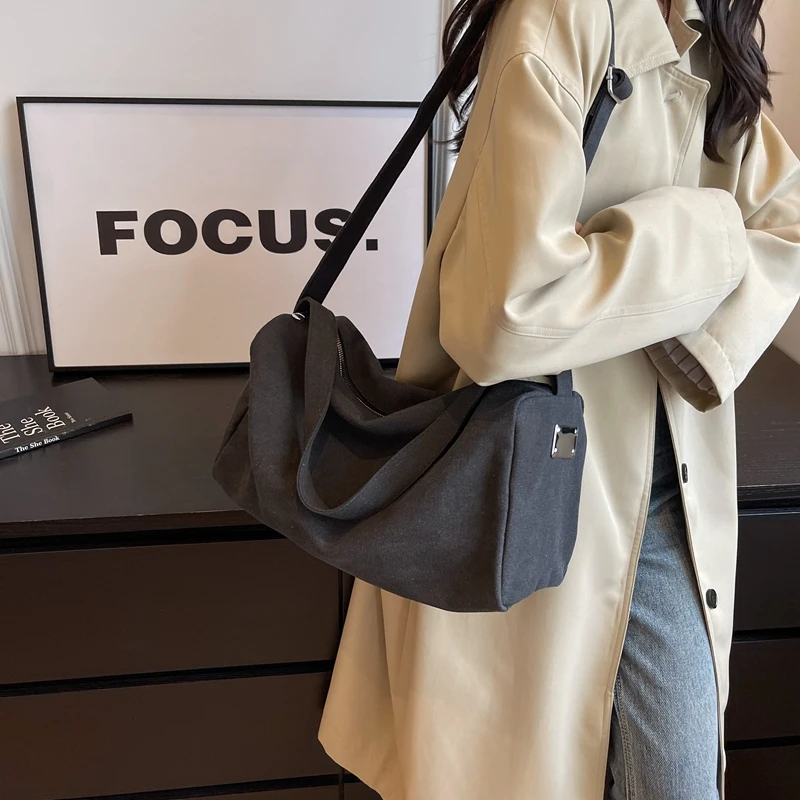 Женские Модные холщовые сумки на плечо вместительные повседневные светильник