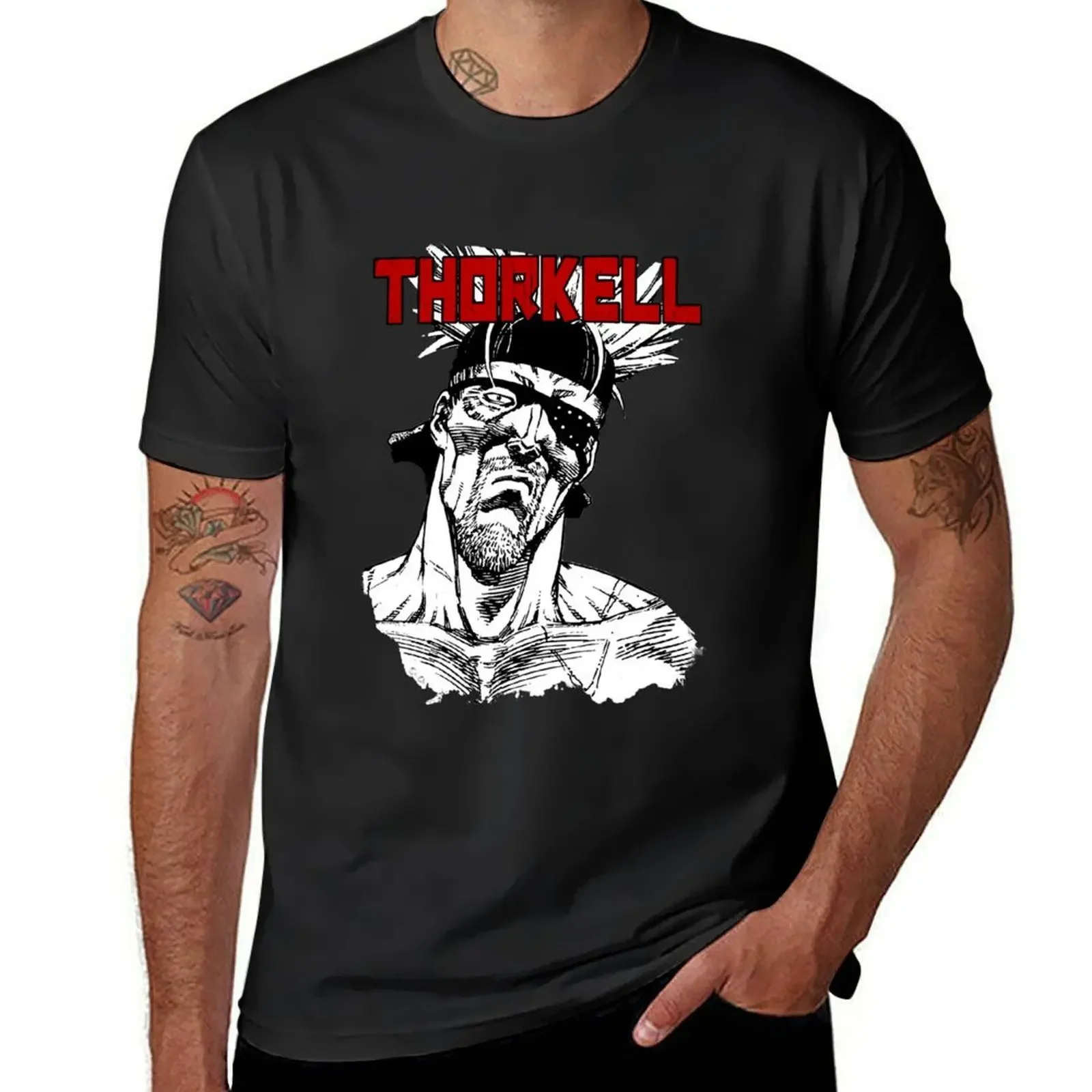 Футболка Thorkell Vinland мешковатые рубашки дизайнерская футболка для мужчин в тяжелом