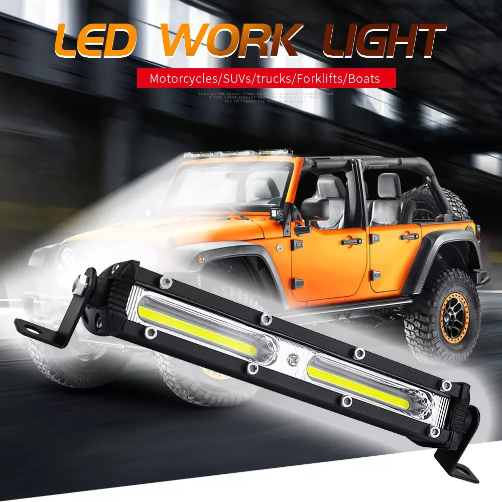 

Car LED Work Light LED Spotlight Work Light Bar Strip light 12V-24V For Car Auto Truck Lorry Trailer SUV Spot Fog Lamp 6000K